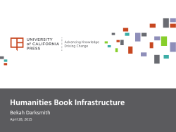 Humanities Book Infrastructure