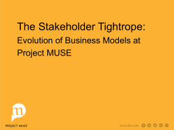 The Stakeholder Tightrope: