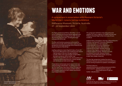 War and Emotions Symposium