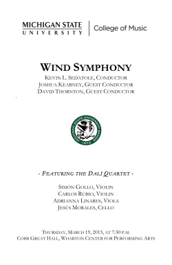Wind Symphony with Dali String Quartet