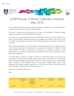 May Newslettter - Faculty of Music