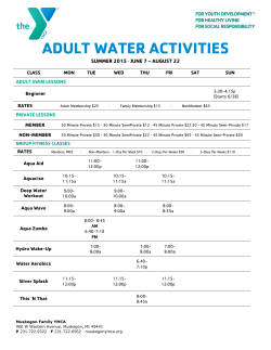 Adult Aquatics - Muskegon Family YMCA