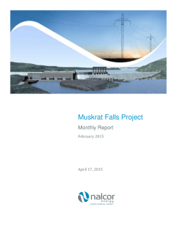 February 2015 - Nalcor Energy â Lower Churchill Project