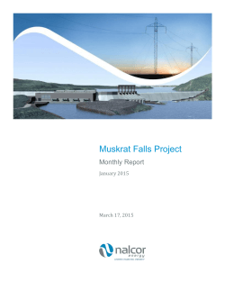 Muskrat Falls Project - Nalcor Energy â Lower Churchill Project