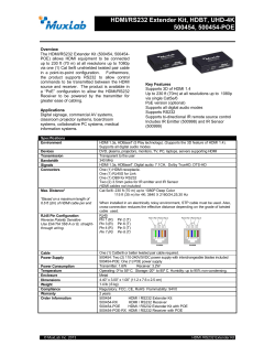 HDMI/RS232 Extender Kit, HDBT, UHD-4K 500454