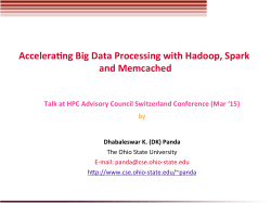 Accelerating Big Data Processing with Hadoop, Spark