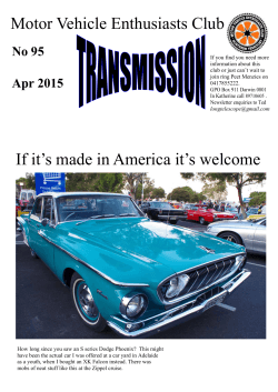 Motor Vehicle Enthusiasts Club If it`s made in America it`s welcome