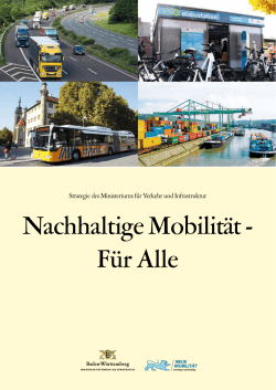 Nachhaltige MobilitÃ¤t - FÃ¼r Alle - Ministerium fÃ¼r Verkehr und