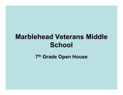 Grade 8 - Marblehead Veterans Middle School