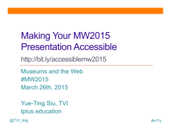 AccessibleMWPresentation_SIU - MW2015: Museums and the Web