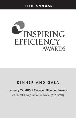 DINNER AND GALA - Midwest Energy Efficiency Alliance