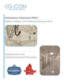 Autonomous Cleanroom PODsâ¢ - Mw
