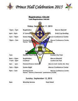 PHD Agenda - Prince Hall Grand Lodge of Georgia