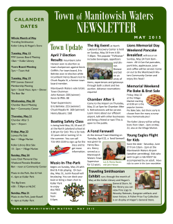 NEWSLETTER - Town of Manitowish Waters