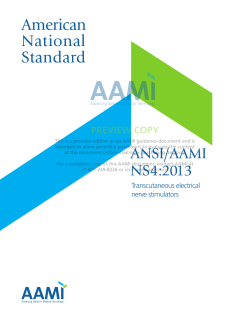 ANSI/AAMI NS4:2013, Transcutaneous electrical nerve stimulators