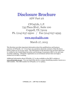 Disclosure Brochure