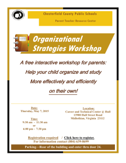 Organization Strategies Workshop