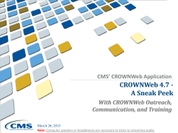CROWNWeb 4.7 Sneak Preview Town Hall