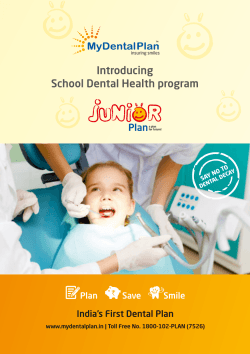 the Junior Plan Brochure