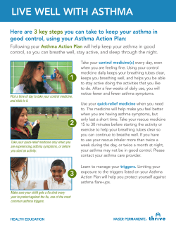 Live Well with Asthma - My Doctor Online