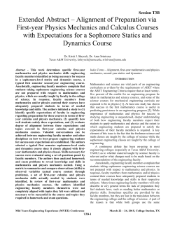 extended abstract - alignment of preparation via first
