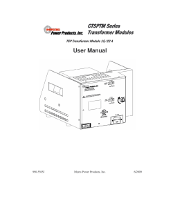 TSP TM Manual - Myers Power Products