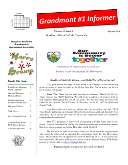 Grandmont #1 Informer Spring 2015