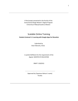 Design Document for eLearning and Course