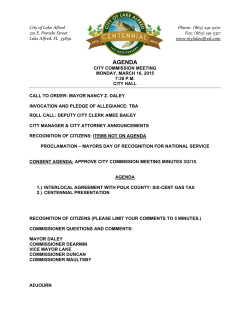 March 16, 2015 Agenda Packet