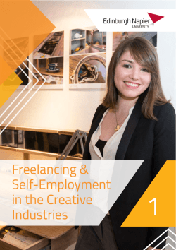 Freelancing & Self-Employment in the Creative Industries