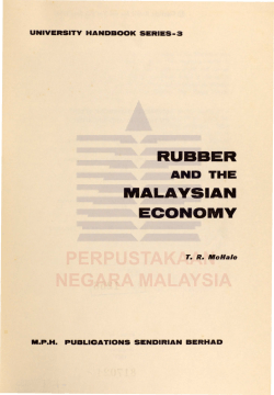 Rubber and the Malaysian economy