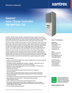 Xantrexâ¢ Solar Charge Controller XW-MPPT60-150