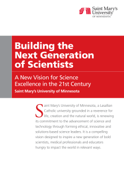 Building the Next Generation of Scientists