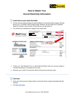 How To Obtain Electrical Usage From Xcel Energy