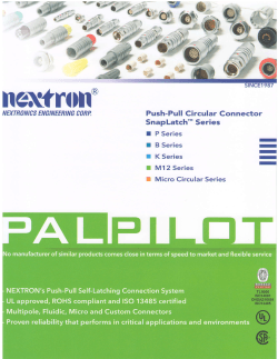 Nextron Circular Push Pull Catalog sold by Trendsetter Electronics