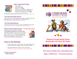 Advantages of the Usborne Opportunity