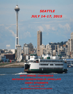 seattle july 14-17, 2015 seattle july 14-17, 2015