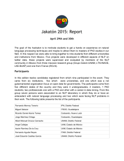JakatÃ³n 2015: Report