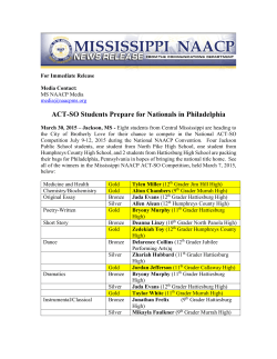 View MS NAACP ACT-SO Winners HERE