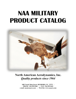 Military Catalogue - North American Aerodynamics, inc.
