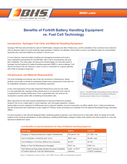 Benefits of Forklift Battery Handling Equipment vs. Fuel Cell