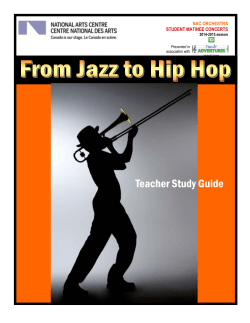 From Jazz to Hip Hop - Teacher Study Guide