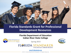 Florida Standards Grant Professional Devel. 5