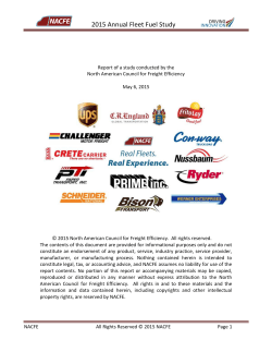 Fleet Fuel Study - North American Council for Freight Efficiency