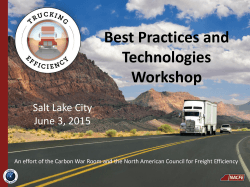 7th Workshop on Technologies and Best Practices Wednesday