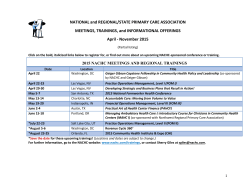 National and State-Regional PCA Trainings_April 2015