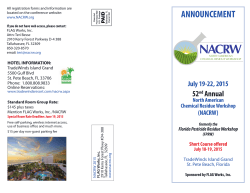 2015 NACRW Brochure - North American Chemical Residue