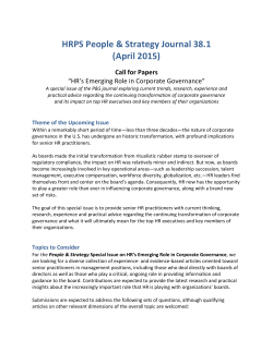 HRPS People & Strategy Journal 38.1