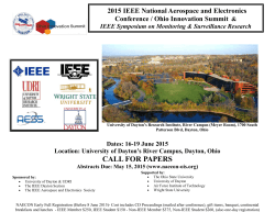 to the Call For Papers - National Aerospace & Electronics