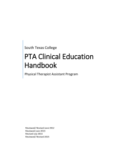 Clinical Education Handbook